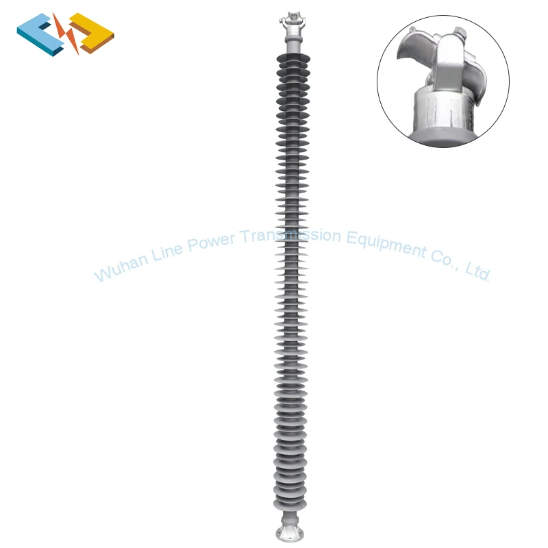 220kV 6kN Composite Kab rov tav Post Polymeric Insulator